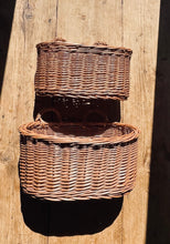 Load image into Gallery viewer, HANGING basket,  natural wall basket, wall Large basket, hanging rattan basket
