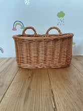 Load image into Gallery viewer, HANGING basket,  natural wall basket, wall Large basket, hanging rattan basket
