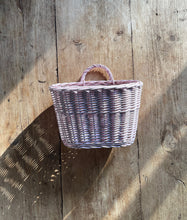 Load image into Gallery viewer, Wall hanging basket, storage basket, wall basket, pink basket
