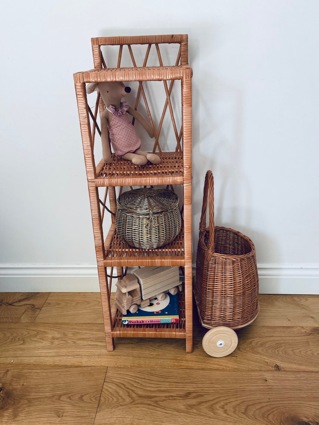 Wicker bookcase, wicker shelf, wicker cabinet, wicker furniture, kids wicker shelf, bedside cabinet, rattan cabinet, bedside cabinet,