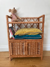 Load image into Gallery viewer, Wicker shelf, wicker cabinet, wicker furniture, kids wicker shelf, bedside cabinet, rattan cabinet, bedside cabinet,
