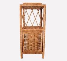 Load image into Gallery viewer, Wicker bookcase, wicker shelf, wicker cabinet, wicker bedside cabinet, wicker furniture, kids furniture,
