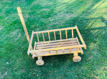 Load image into Gallery viewer, Wooden wagon, wedding wagon, wooden trolley, large wooden wagon, next day delivery UK only
