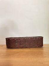 Load image into Gallery viewer, Wicker long planter , plant pot, balcony pot.
