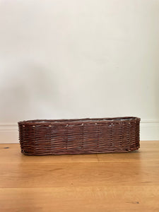 Wicker long planter , plant pot, balcony pot.