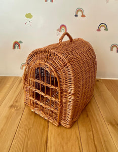 Cat carrier, wicker cat house, cat bed, cat wicker carrier, cat travel basket, wicker basket, pets basket, dog carrier, dogs bed, dogs house