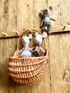 Wall hanging basket, flower hanging basket,  storage basket, wall basket, natural