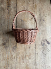 Load image into Gallery viewer, Wicker basket, Easter basket, fruit basket, flower basket, size M
