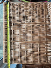 Load image into Gallery viewer, Square wicker chest, wicker trunk, storage basket with lid, unpainted
