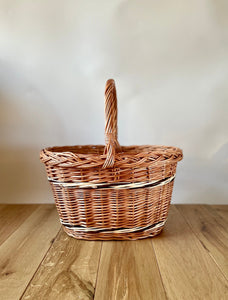 Wicker shopping basket, storage basket, Large