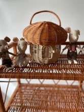 Load image into Gallery viewer, Rattan mushroom bag, mushroom house,
