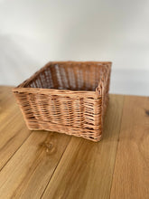 Load image into Gallery viewer, Square storage basket, wicker basket
