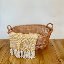 Load image into Gallery viewer, Wicker basket, Laundry basket, French style laundry basket, Oval Basket
