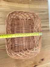 Load image into Gallery viewer, Wicker tray, wicker dish, wicker basket, fruit basket, bread basket, display basket
