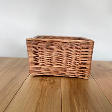 Load image into Gallery viewer, Square storage basket, wicker basket
